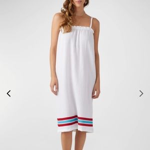 Sol Angeles Crepe Stripe Midi Dress NWOT